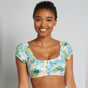 ModCloth The Amari Crop Bikini Top 2x